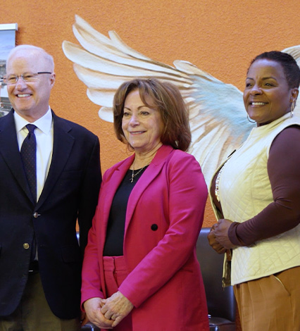 city officials smiling at the Aurora Regional Navigation Campus opening