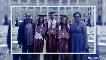 Family photo at CCA graduation