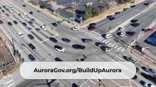 traffic with Build Up Aurora webstite on screen