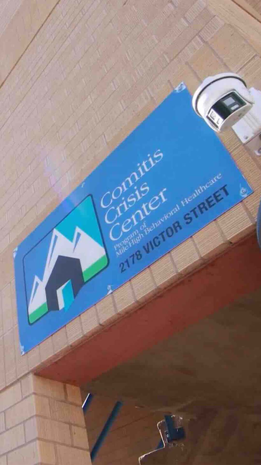 Exterior of Comitis Crisis Center in Aurora