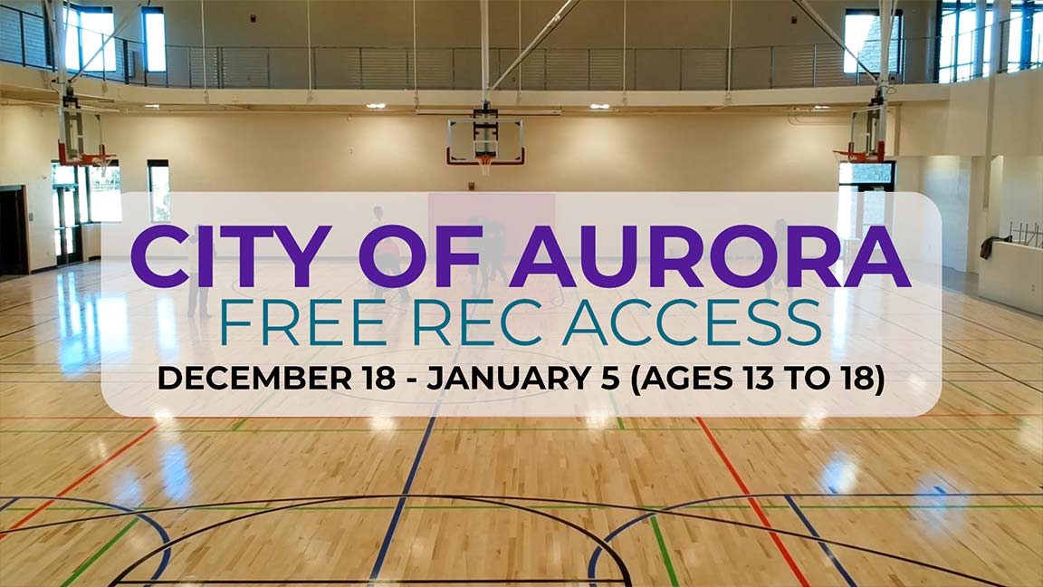 Free Recreation Center Access for Aurora Youth during Winter Break