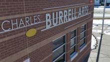 Burrell Arts building sign