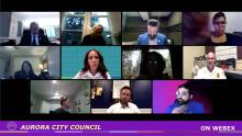 City Council Members Meeting Virtually During Study Session