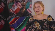 Mexican Woman Being Interviewed
