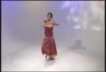 Young girl dancing
