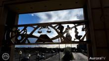video looking out of section of Aurora Courthouse