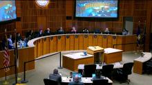 Council Chamber at the Aurora City Hall that links to the August 12 2024 meeting