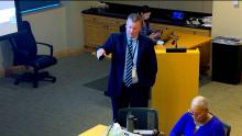 Speaker in the Aurora Room at the Aurora Municipal Center that links to the August 12 2024 Council Study Session