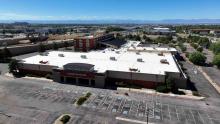 drone shot of the new navigation campus in Aurora
