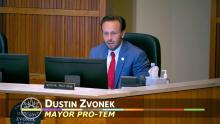 Council member Dustin Zvonek