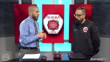 AFR's Edward Manzo and AuroraTV's Blaine Robinson talking in-studio