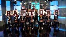 EHS cheer and dance performing in the AuroraTV studio