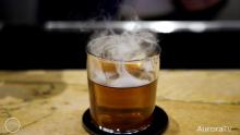 smoky drink from steakhouse