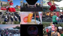 Montage of images from Aurora Fest