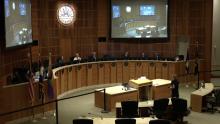 Council chambers during a city council meeting on June 22nd, 2026