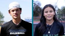 Split screen of Ethan Wachsmann, left, and Ketzally Garcia Munoz, right