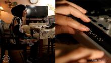 Aurora resident using accessibility keyboard and brail display