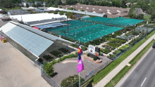 Drone view of Nick's Garden Center