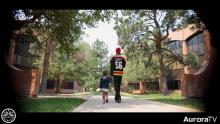  SAVE program participant holding hand and walking with young daughter